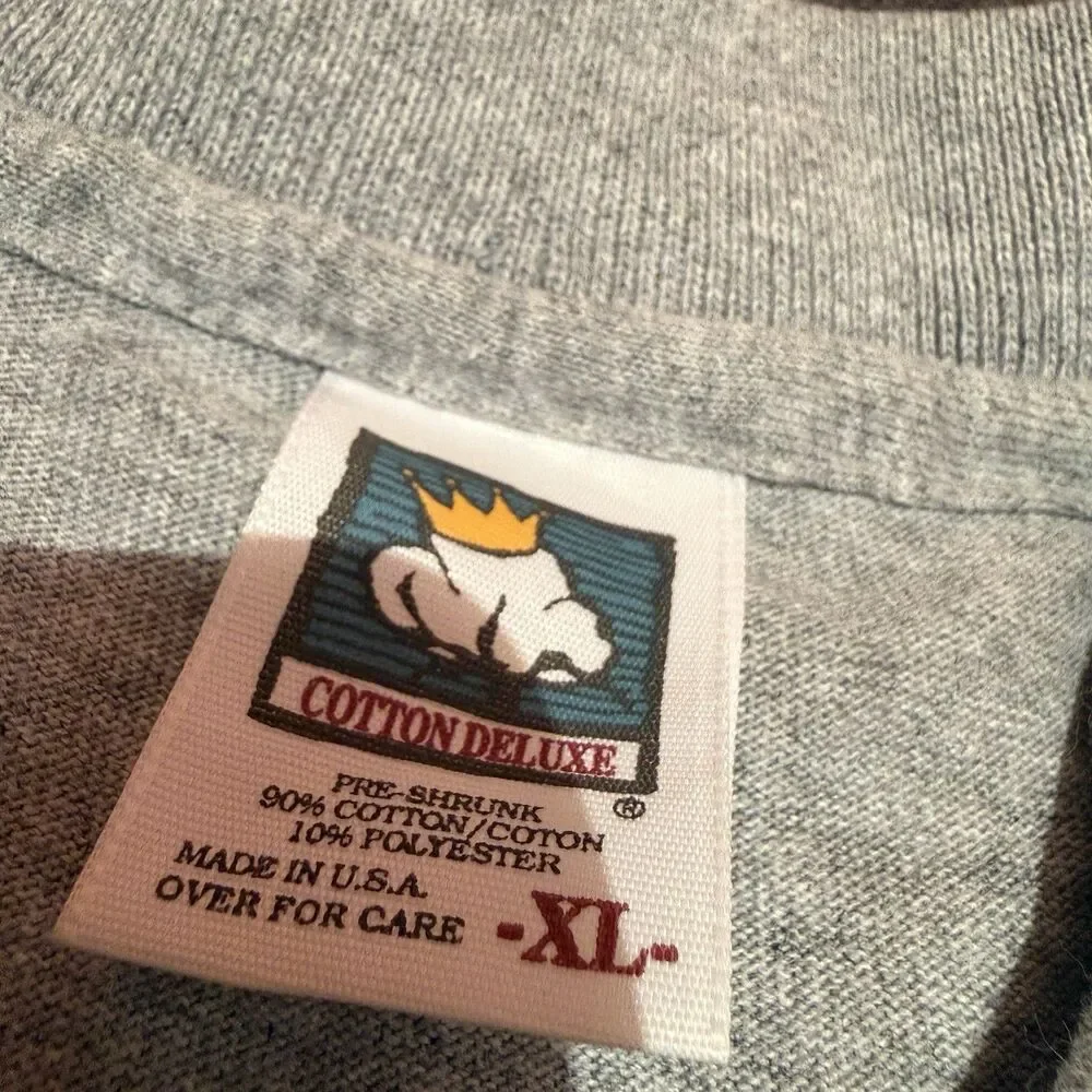 Vintage Canon Day Camera Mens Polo Shirt XL Extra Large Gray 1990s Cotton Deluxe